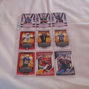 (9) Card Lot NFL Football INSERTS MIXED
